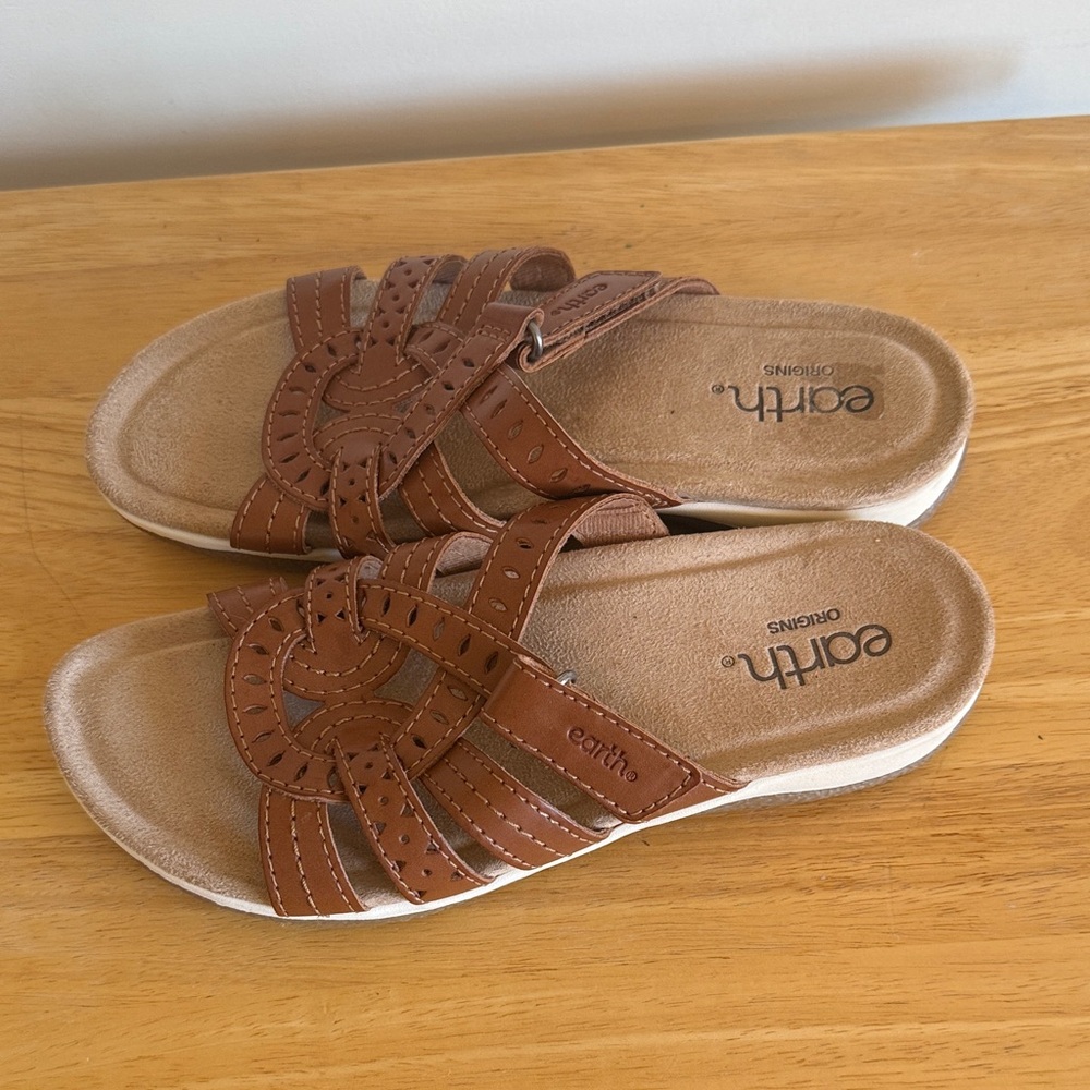 Earth Origins Sassoni Womens Sandals Size‎ 7 Brown